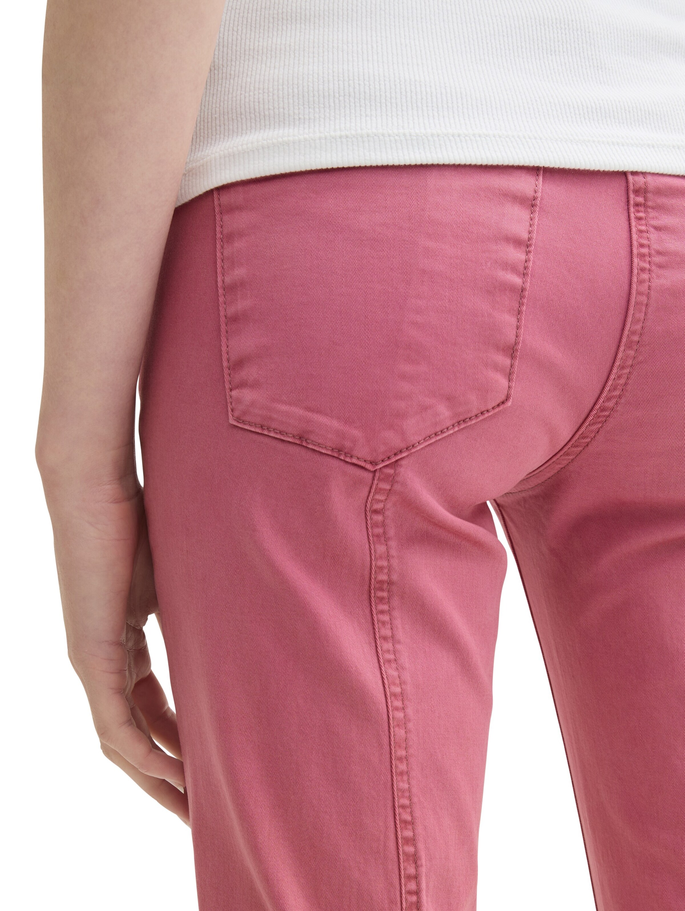 TOM TAILOR Slim fit Pants in Pink