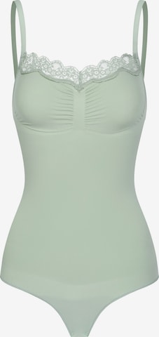 cfab (formerly creamy fabrics) Shaping bodysuit 'Bodysuit Sculpting Shapewear mit Lace' in Green: front
