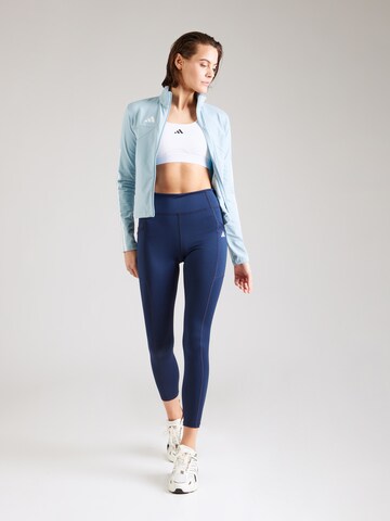 ADIDAS SPORTSWEAR Sports sweat jacket 'TIRO' in Blue