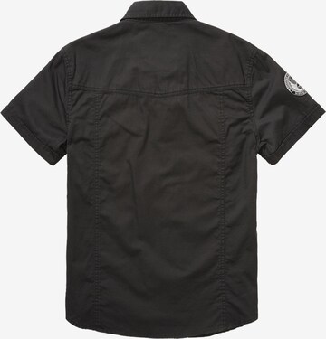Brandit Regular fit Overhemd 'Luis' in Zwart
