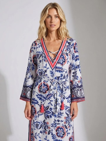 Miss June - Vestido 'Robe Longue Viviana' em branco