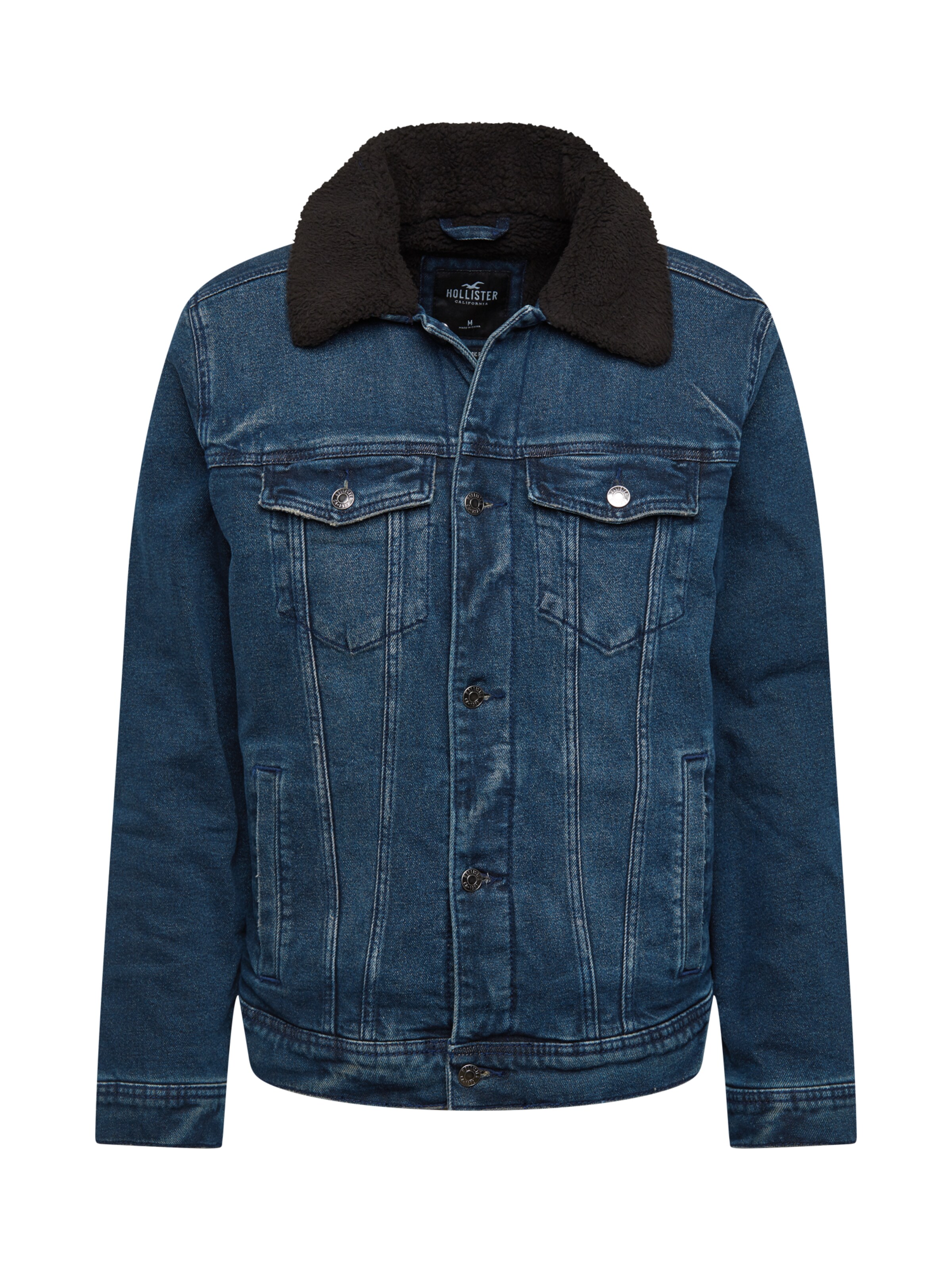 black jean jacket hollister