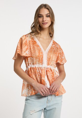 IZIA Blouse in Orange: front