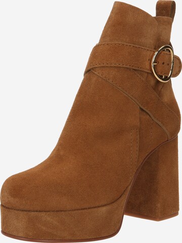 Bottines 'LYNA' See by Chloé en marron : devant