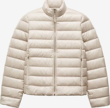 MANGO Winter Jacket 'Plumi' in Beige: front