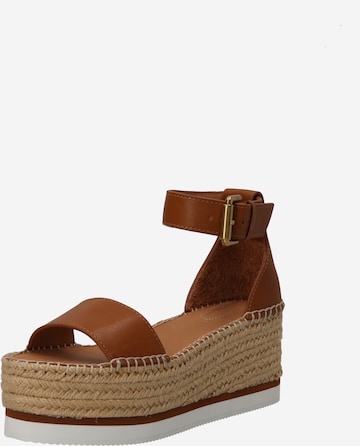 See by Chloé Sandal 'GLYN' in Brown: front