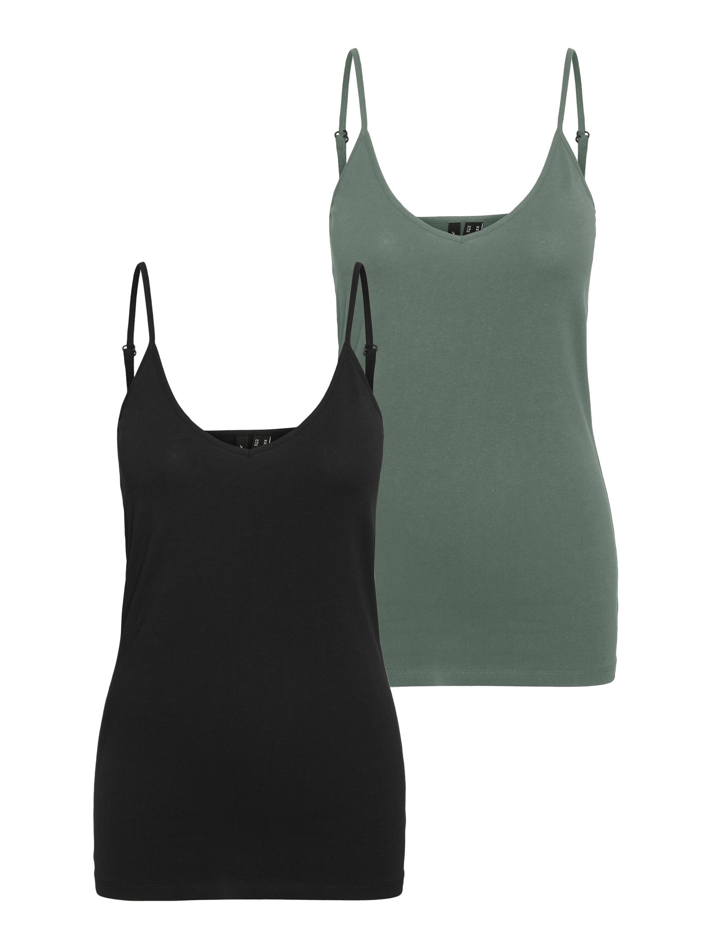 Vero Moda Tall Top 'VMMAXI' in de kleur Groen / Zwart, Productweergave