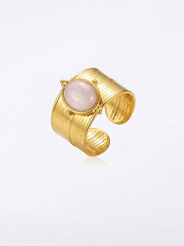 Nemomatheo Ring 'Opulenz – Großer Steinring' in Gold