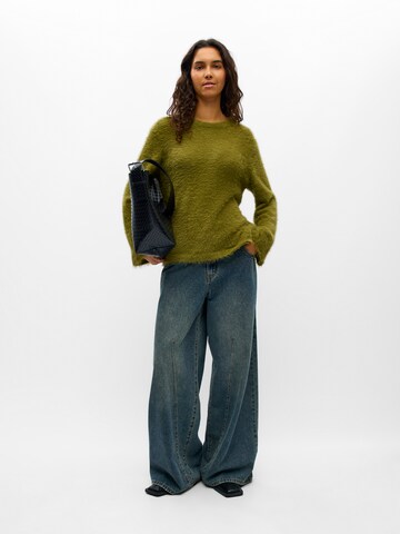 OBJECT Sweater 'OBJLINDA' in Green
