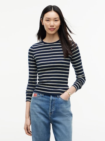 Tricou 'ESSENTIAL' de la Tommy Jeans pe albastru: față