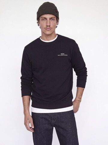 R.D.D. ROYAL DENIM DIVISION Sweatshirt in Schwarz: Vorderseite