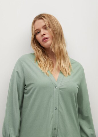 MANGO Shirt Dress 'Tribeca' in Green