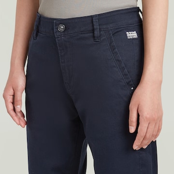 G-STAR Tapered Chino trousers 'Kate' in Blue