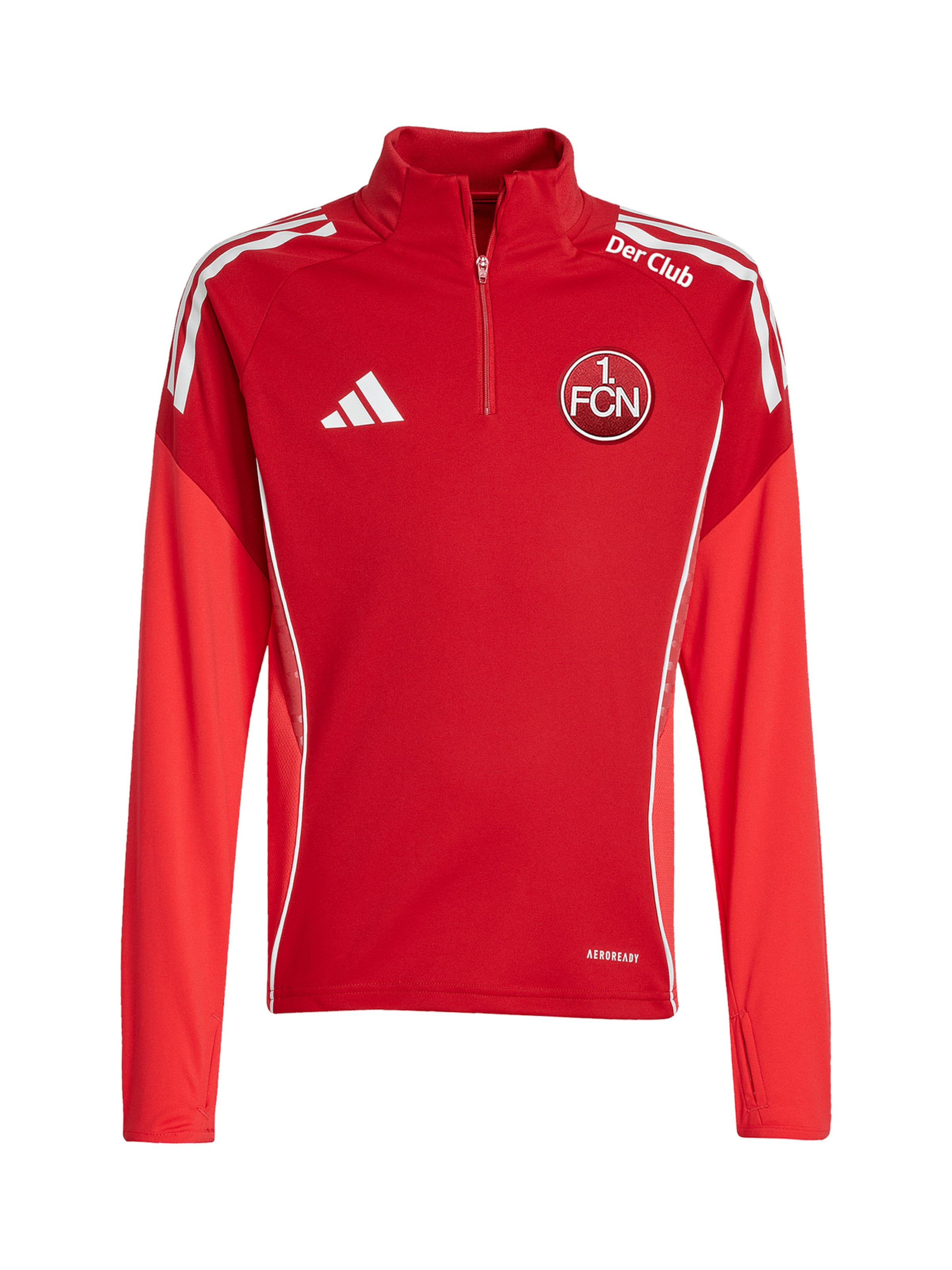 ADIDAS PERFORMANCE Αθλητική μπλούζα φούτερ 'FC Nürnberg' σε κόκκινο: μπροστά