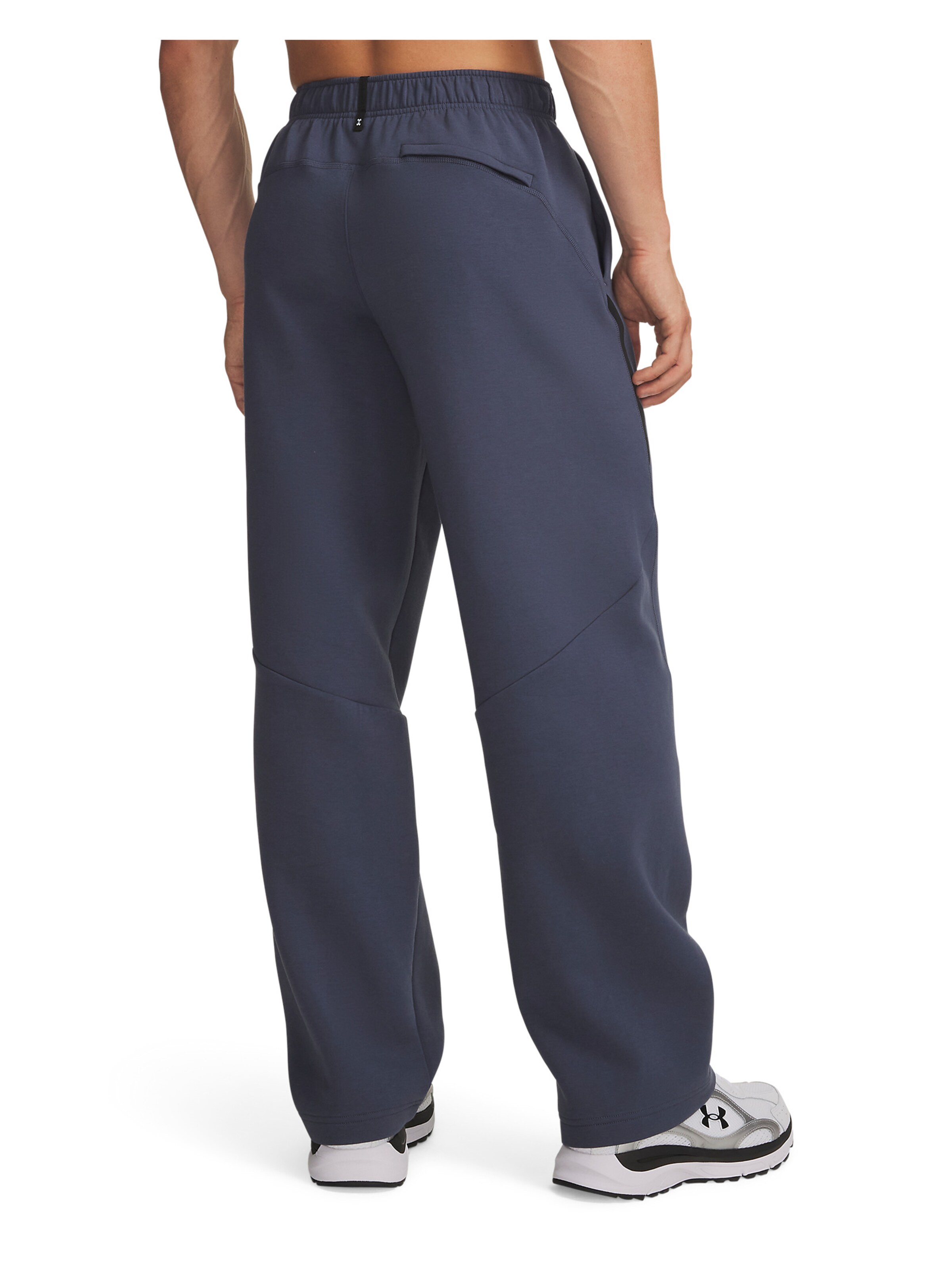 UNDER ARMOUR Regular Sportbroek 'Unstoppable Flc' in Blauw