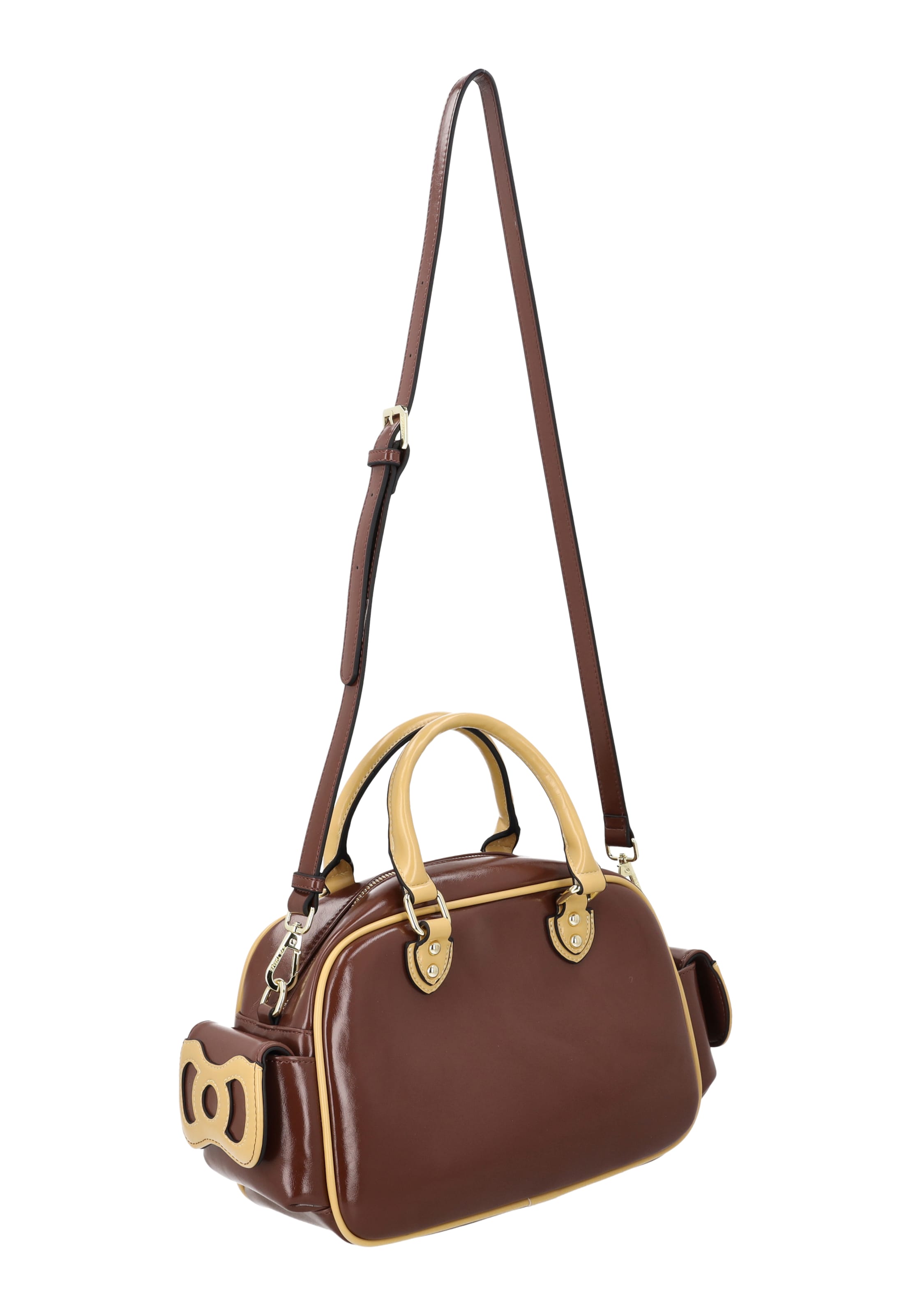 MYMO Handbag 'Pop Eyetheme' in Brown