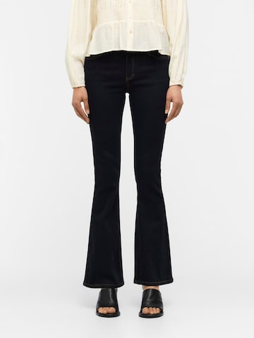 Flared Jeans 'OBJNAIA' di OBJECT in blu: frontale