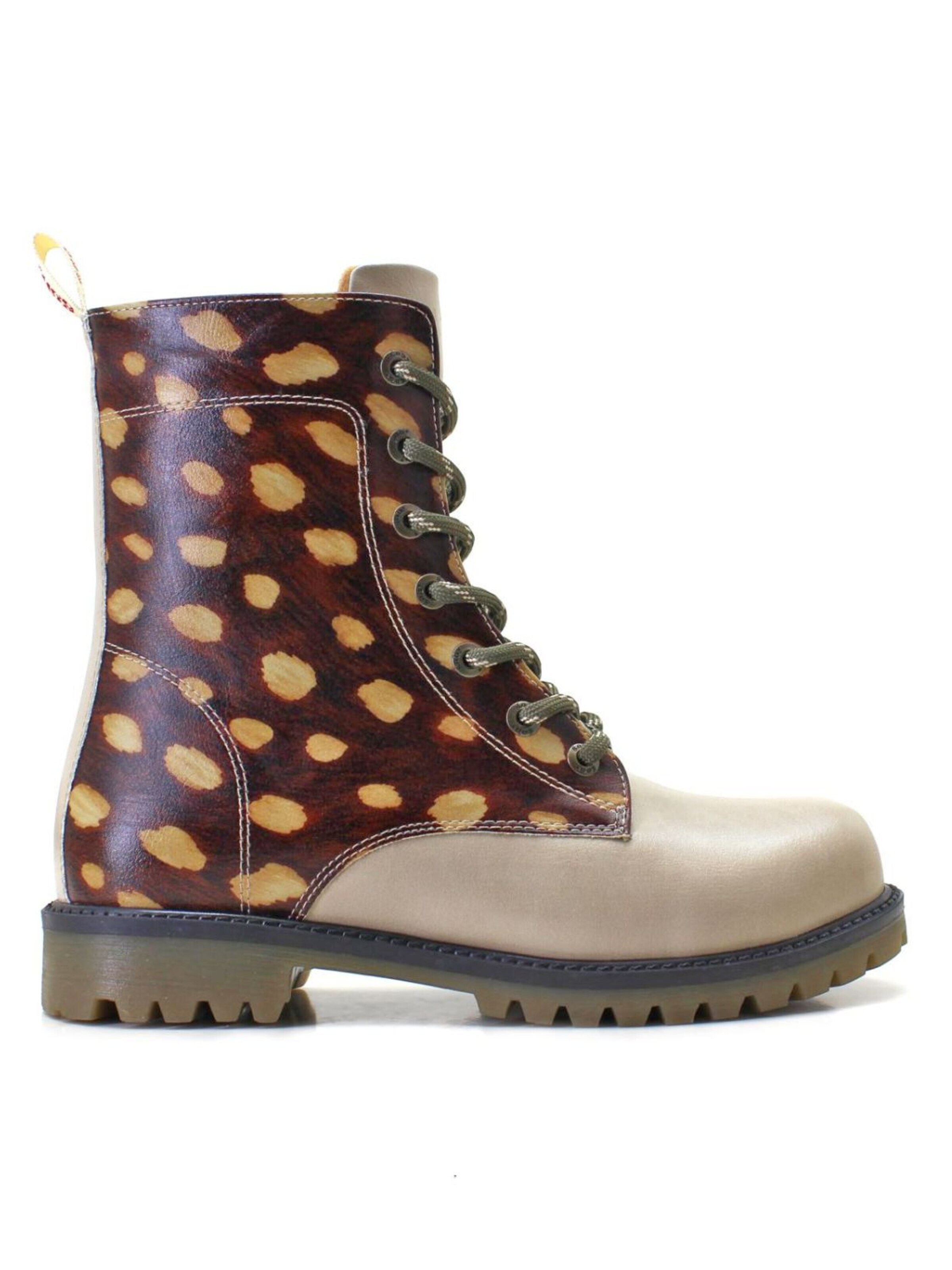 GobyČizme sa vezicama 'Ankle Boots Goby MAT187' - bež boja