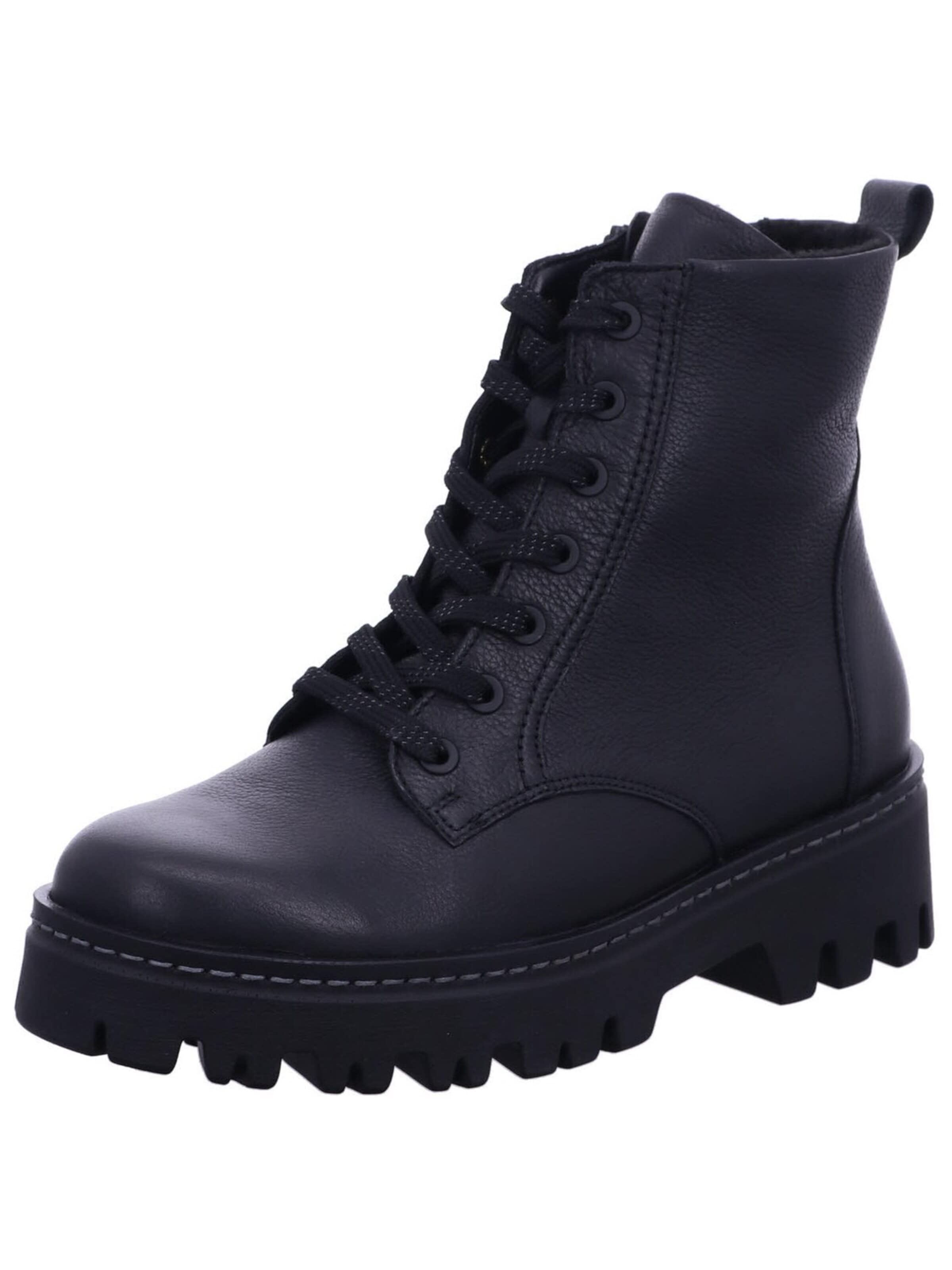 WALDLÄUFER - Botas 'Stiefelette Damen 732808 139 001 Echtleder in schwarz' en negro: frente