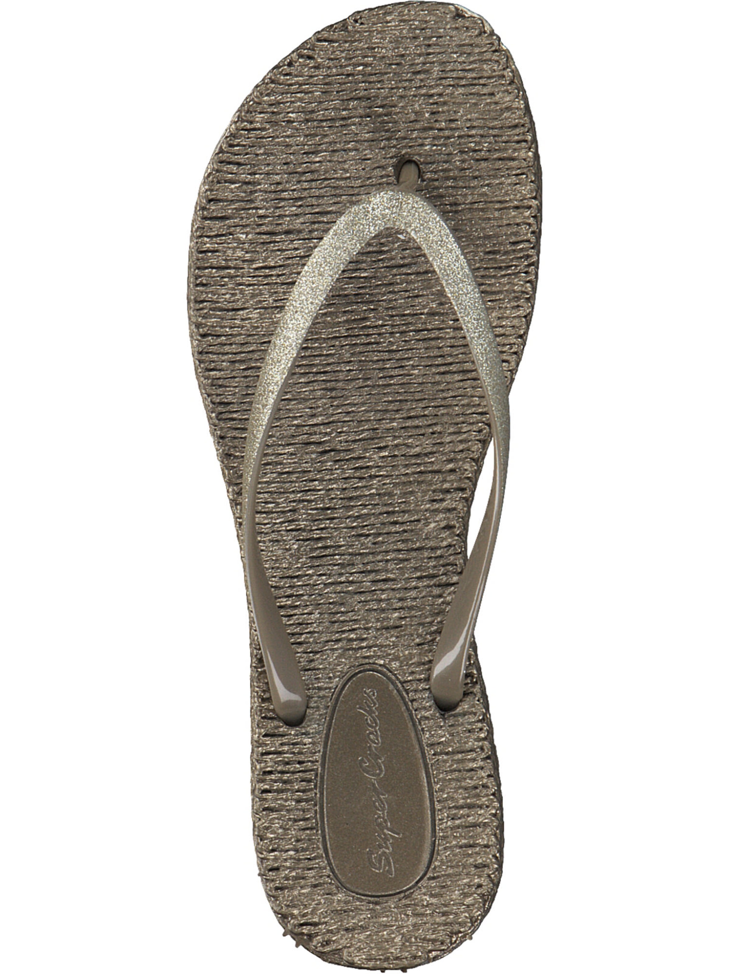 SuperCracks T-Bar Sandals in Gold