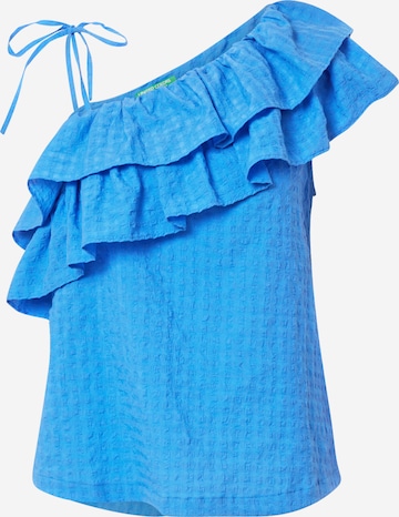 UNITED COLORS OF BENETTON Bluse in Blau: predná strana