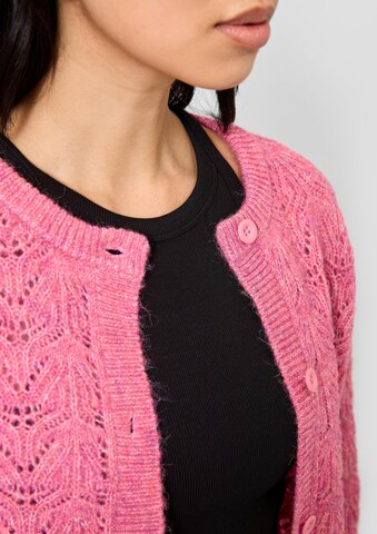 QS Strickjacke in Pink: Vorderseite