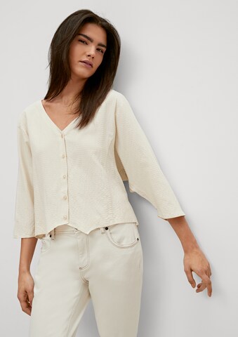 COMMA Blouse in Beige: front