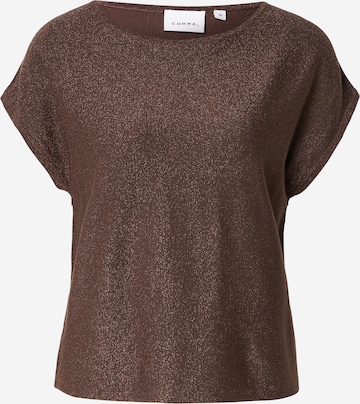 Pull-over COMMA en marron : devant