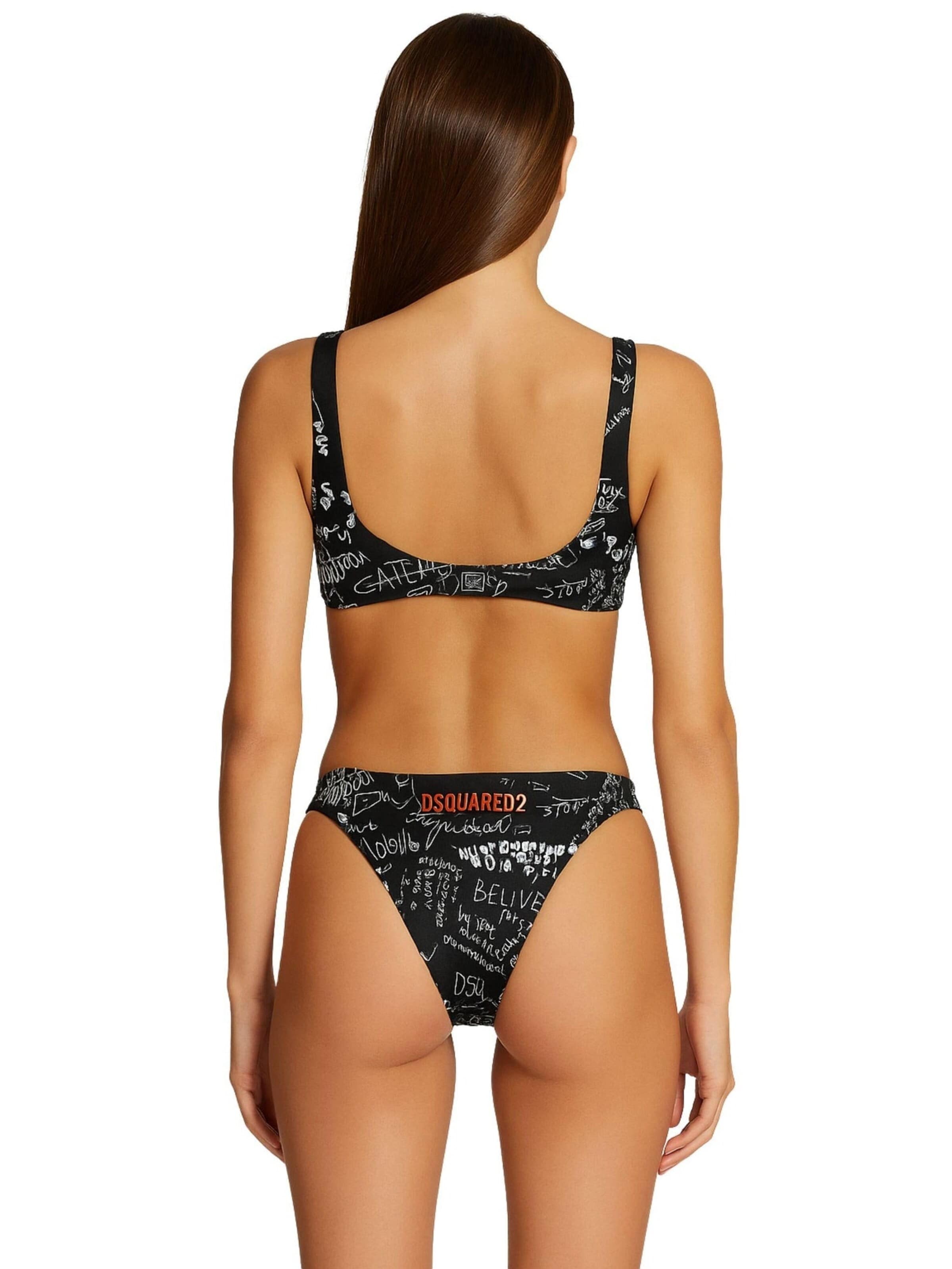 DSQUARED2 Bikini Bottoms 'Costume intero' in Black