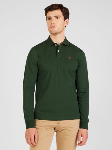 Hackett London Тениска в зелено: отпред