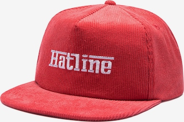 Casquette 'AUTOMOBILE' Hatline Lab en rouge : devant