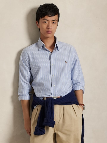 Polo Ralph Lauren Slim fit Button Up Shirt in Blue: front