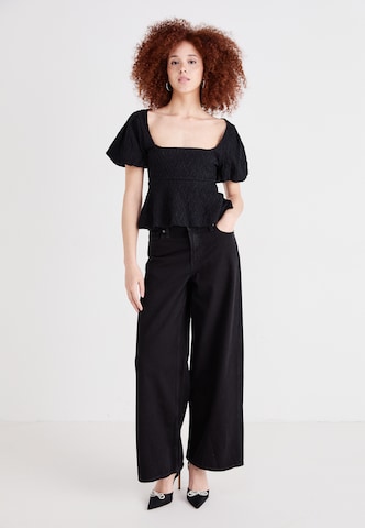 Wide leg Jeans de la GAP pe negru
