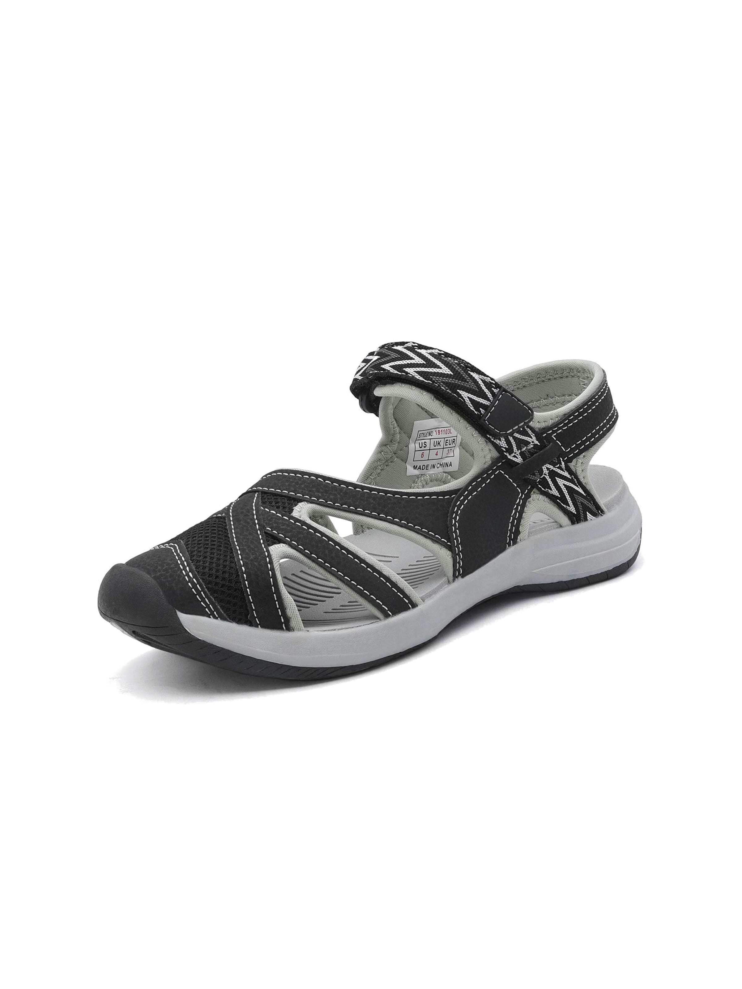 Sandalo da trekking di Dream Pairs in nero: frontale