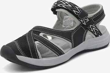 Dream Pairs Trekking sandal in Black: front