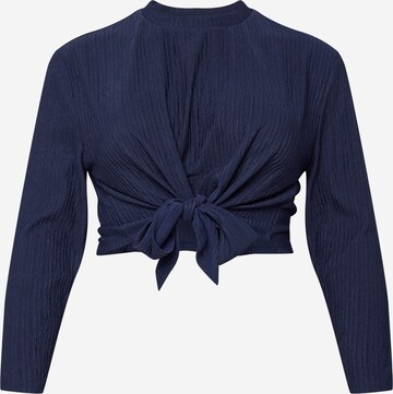 Guido Maria Kretschmer Curvy Shirt 'Ina' in Blue: front