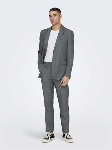 Only & Sons - Slimfit Pantalón de pinzas en gris