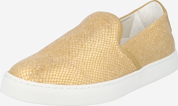 NINE TO FIVE - Sapatilhas slip-on 'Elli' em amarelo: frente