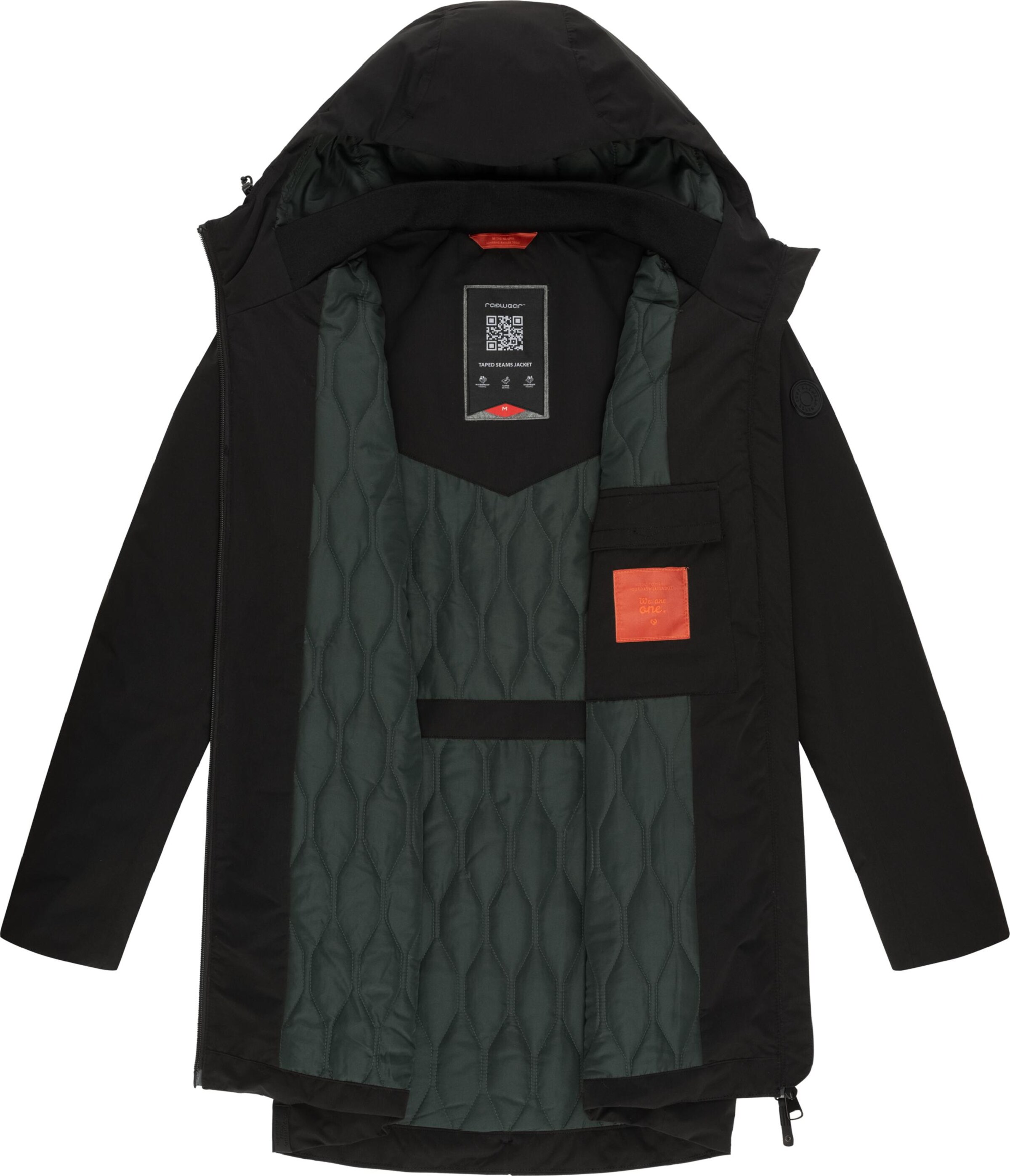 Geacă funcțională 'Frydo' de la Ragwear pe negru