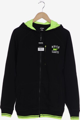ASICS Sweatshirt & Zip-Up Hoodie in XL in Black: front