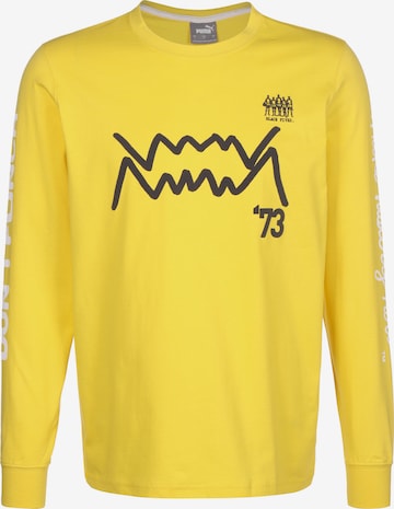 T-Shirt fonctionnel 'Puma x Black Fives' PUMA en jaune : devant