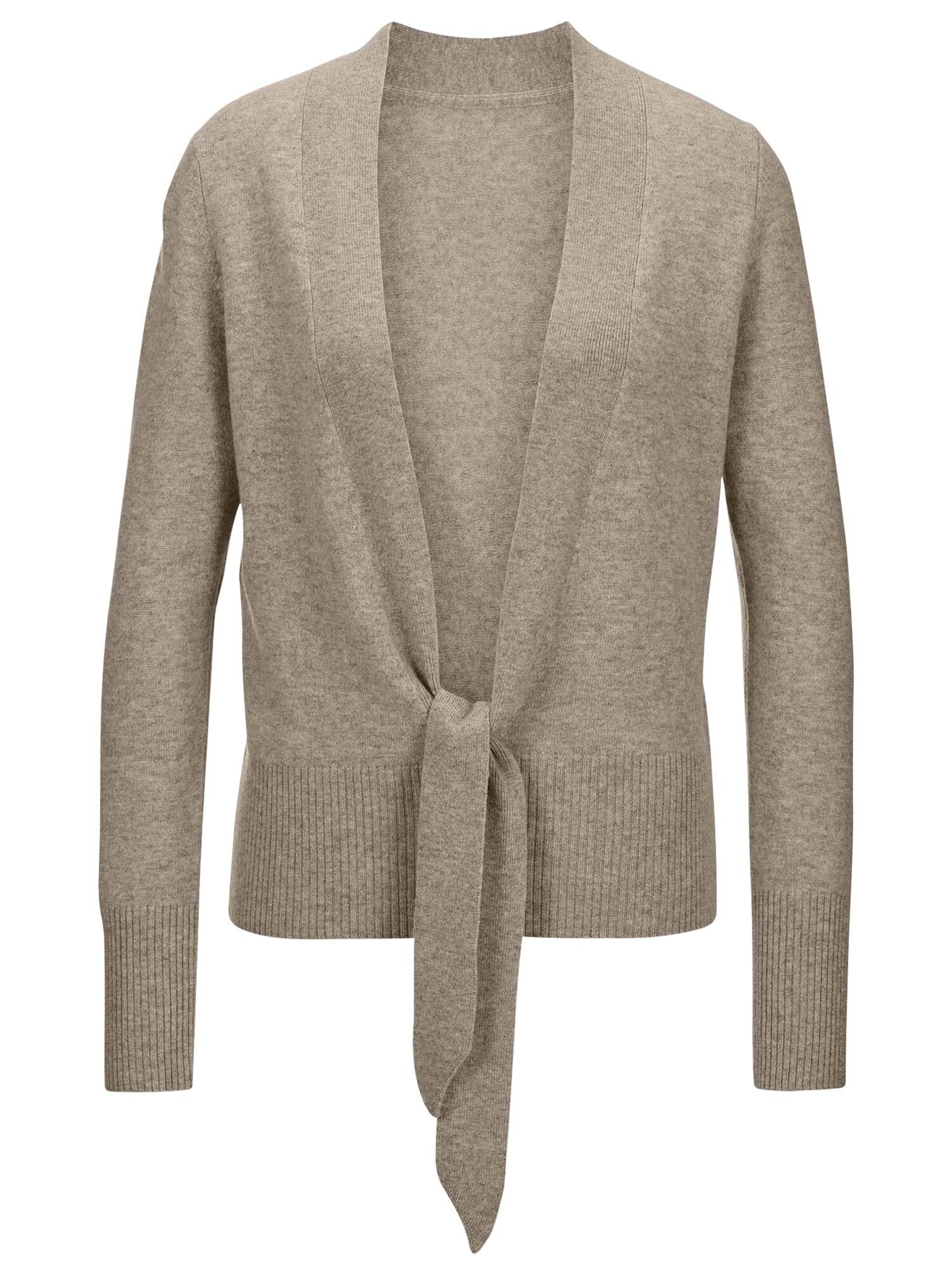 MADELEINE Strickjacke in Beige: Vorderseite
