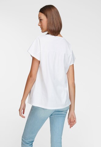 T-shirt Green Cotton en blanc