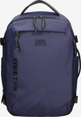Zaino 'Zaino Coveri Active Poliestere 100% - Unisex Casual con Zip' di Coveri Collection in blu: frontale