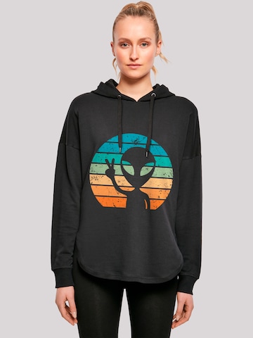 Sweat-shirt 'Alien Piece Sonnenuntergang' F4NT4STIC en noir : devant