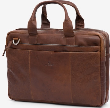 Lucleon Document bag 'Montreal' in Brown: front