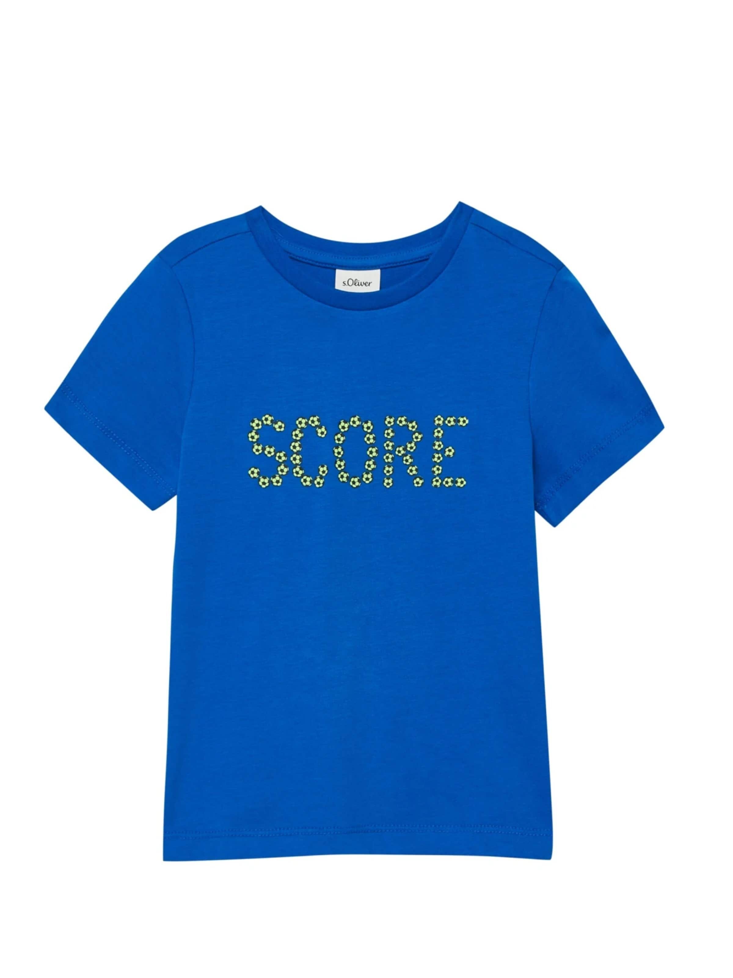 s.Oliver Shirt 's.Oliver - Jongens t-shirt' in Blauw: voorkant