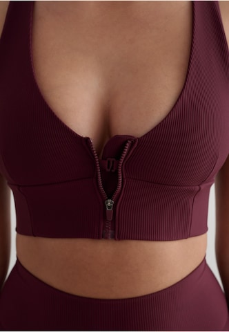 Bustier Soutien-gorge de sport Aim'n en rouge