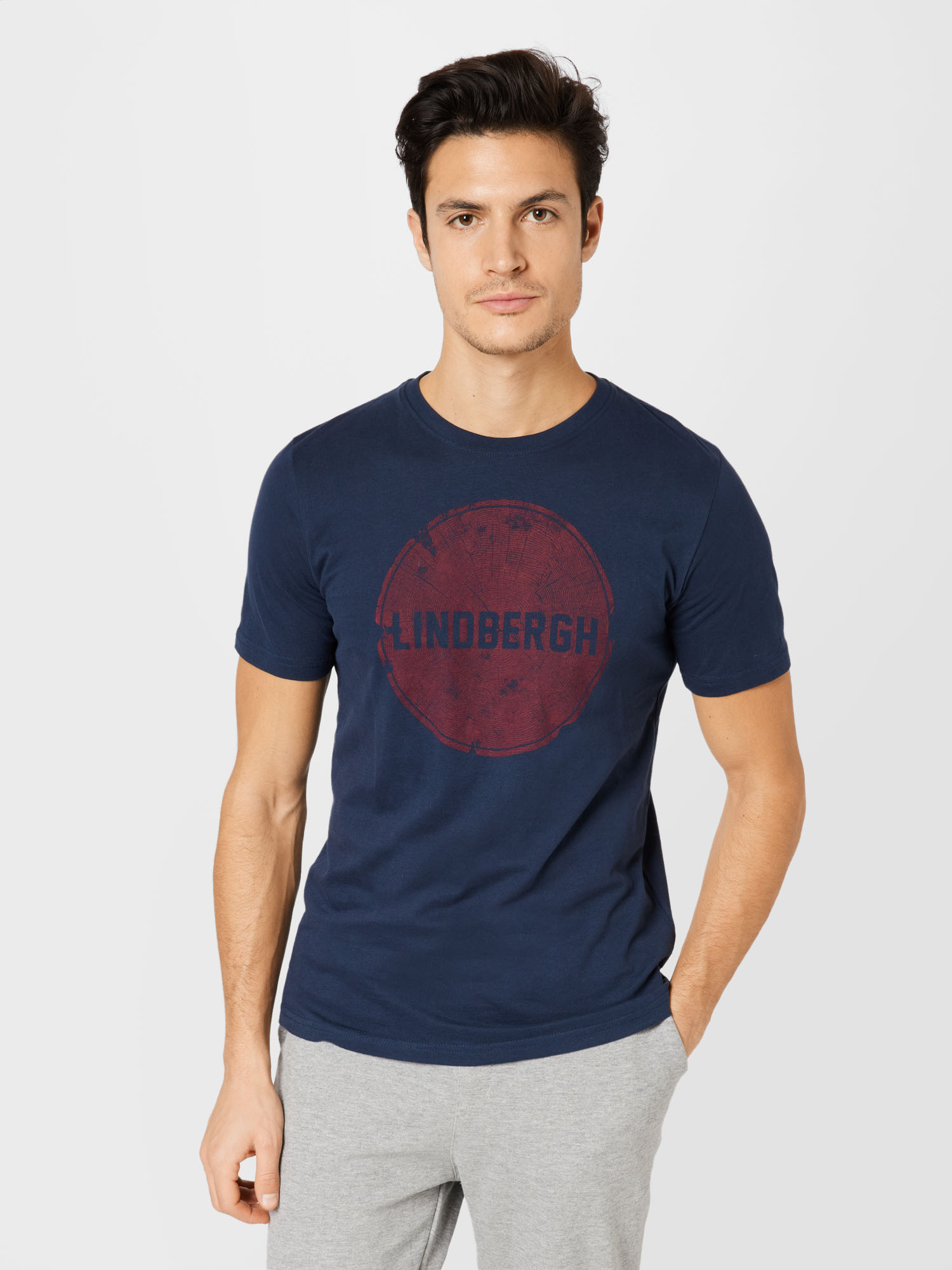 T-Shirt Lindbergh en Bleu Marine 
