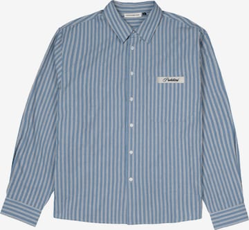 Coupe regular Chemise 'Drift' Prohibited en bleu : devant